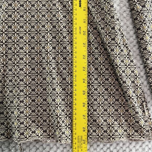 Y2K Suzie in the City Top Womens M Brown Gold Babydoll V-Neck Flared Long Sleeve - Picture 12 of 16